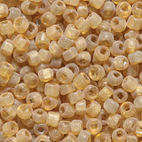 9SV251-10R: Vintage Venetian Transparent Goldenrod #10 Square Hole 9/0 50 Gram Bag
