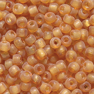 9SV253-14R: Vintage Venetian Transparent Gold #14 Frosted 9/0 150 Gram Bag