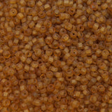 9SV253-16R: Vintage Venetian Transparent Gold #16 Square Hole Frosted 9/0 50 Gram Bag