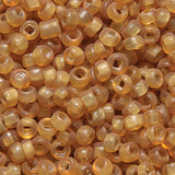 9SV253-16R: Vintage Venetian Transparent Gold #16 Square Hole Frosted 9/0 50 Gram Bag