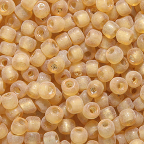 9SV253-18: Vintage Venetian Transparent Gold #18 Frosted 9/0 500 Grams