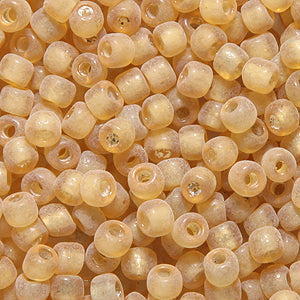 9SV253-18: Vintage Venetian Transparent Gold #18 Frosted 9/0 500 Grams