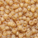 9SV253-18R: Vintage Venetian Transparent Gold #18 Frosted 9/0 50 Gram Bag