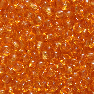 9SV254-3R:  Vintage Venetian Transparent Raw Sienna #3 SQ Hole 9/0 - 50 Gram Bag