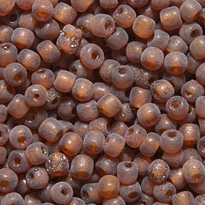 9SV258-4U: Vintage Venetian Transparent Brown #4 Frosted 9/0 500 Grams