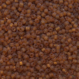 9SV258-6UR: Vintage Venetian Transparent Brown #6 Frosted Square Hole 9/0 50 Gram Bag