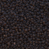 9SV259-5UR: Vintage Venetian Transparent Sepia #5 Frosted 9/0 50 Gram Bag