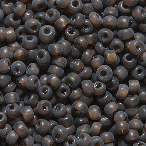 9SV259-5UR: Vintage Venetian Transparent Sepia #5 Frosted 9/0 50 Gram Bag