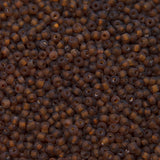 9SV259-6UR: Vintage Venetian Transparent Sepia #6 Frosted 9/0 50 Gram Bag