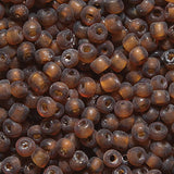 9SV259-6UR: Vintage Venetian Transparent Sepia #6 Frosted 9/0 50 Gram Bag