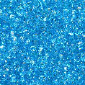 9SV264-2Q: Vintage Venetian Transparent Cerulean #2 SQ Hole 9/0 500 Grams