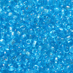 9SV264-2Q: Vintage Venetian Transparent Cerulean #2 SQ Hole 9/0 500 Grams