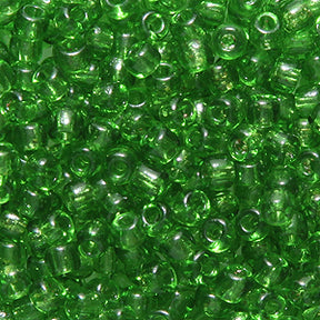 9SV283-2: Vintage Venetian Yellow Green #2 SQ Hole 9/0 500 Grams