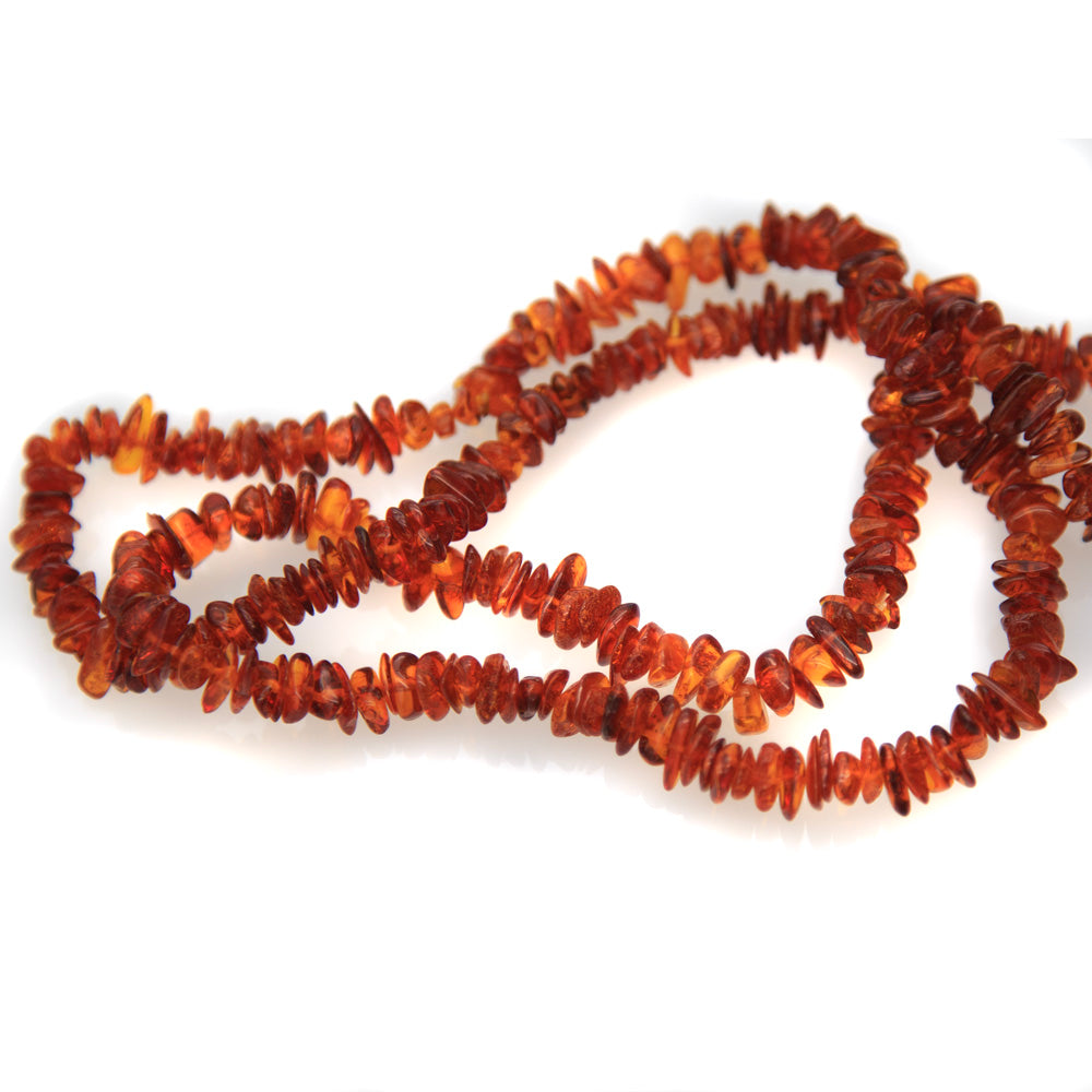 AC900-N9: Amber Necklace Chip 32 Inches