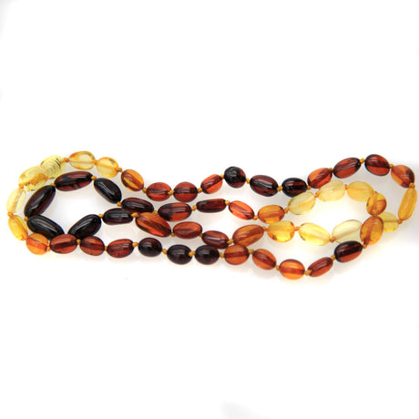 AC902-N3: Amber Necklace Mixed 21 Inches