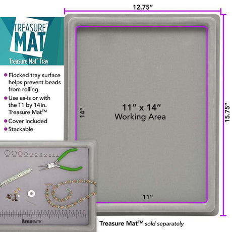 BMT11: Bead Mat Tray w/cover 11x14inches fits BMNS-14