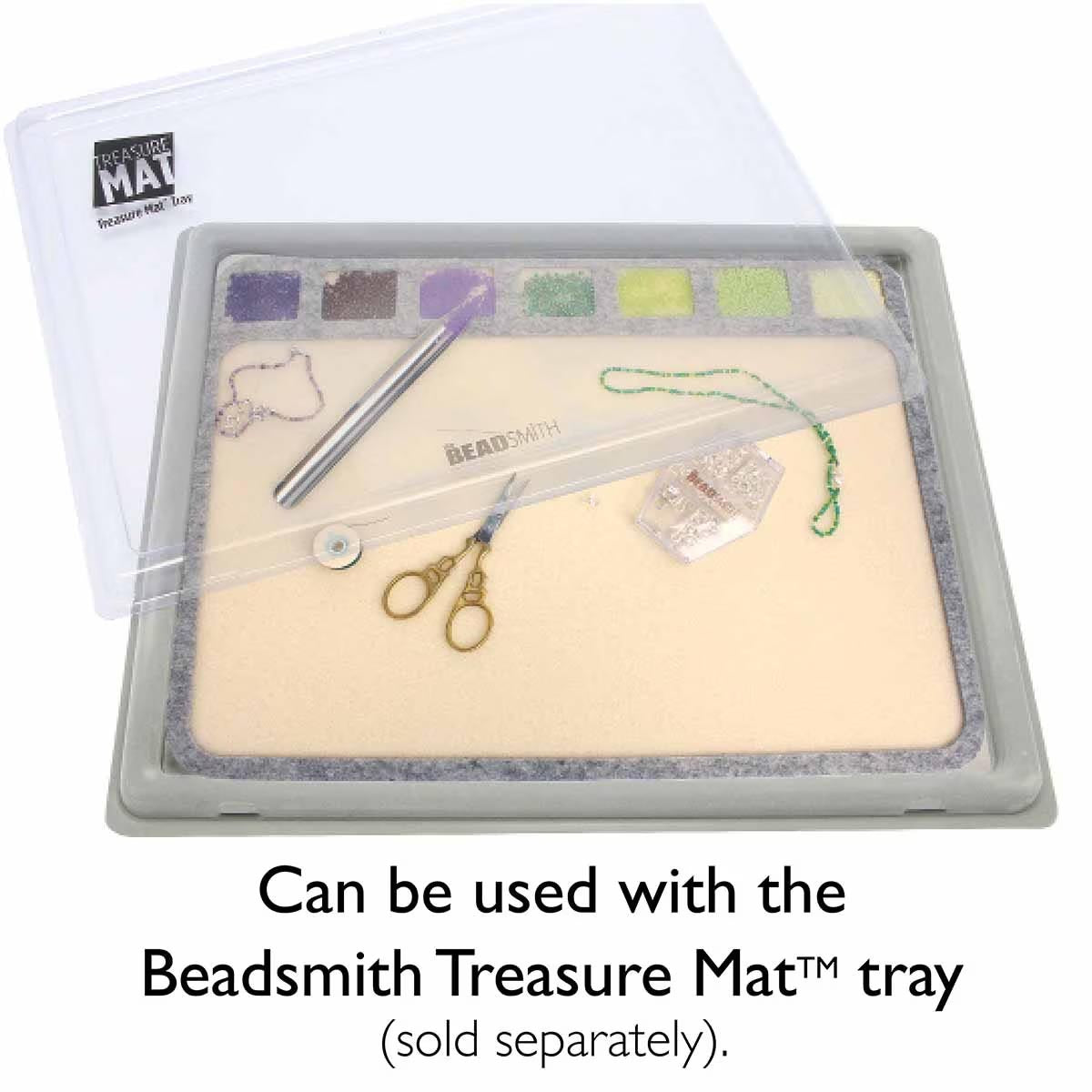 BMTSB11: Beadsmith 11X14Inch Seed Bead Mat w/7 Cavities