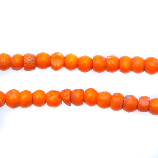 BN100-1: Orange Colored Bone 4mm 13" String