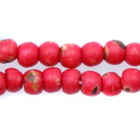 BN100-10: Raspberry Colored Bone 6mm 13" String