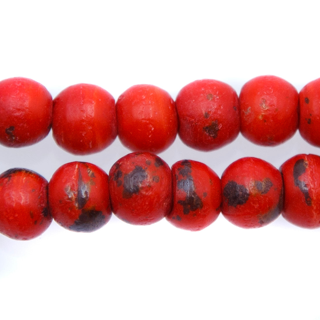 BN100-11: Red Colored Bone 8mm 14" String
