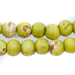 BN100-15: Avocado Colored Bone 8mm 14" String