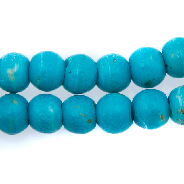 BN100-17: Teal Colored Bone 8mm 14" String
