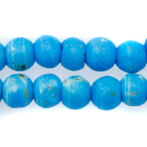 BN100-18: Dark Turquoise Colored Bone 8mm 14" String