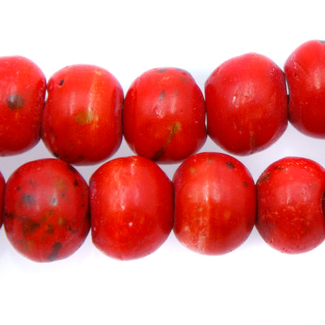 BN100-20: Red Colored Bone 12mm 13" String