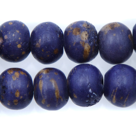 BN100-25: Dark Denim Colored Bone 12mm 13" String