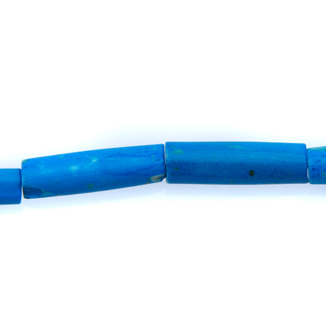BN100-39: Turquoise Colored Bone Tube 24mm 13" String