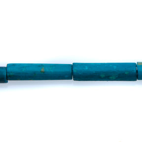 BN100-41: Teal Colored Bone Tube 24mm 13" String