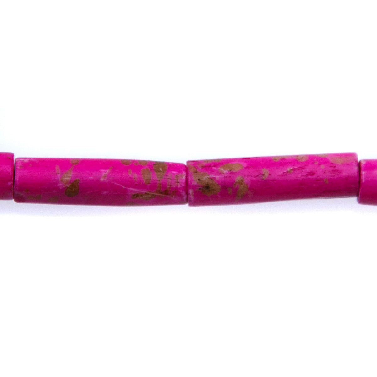 BN100-42: Hot Pink Colored Bone Tube 24mm 13" String