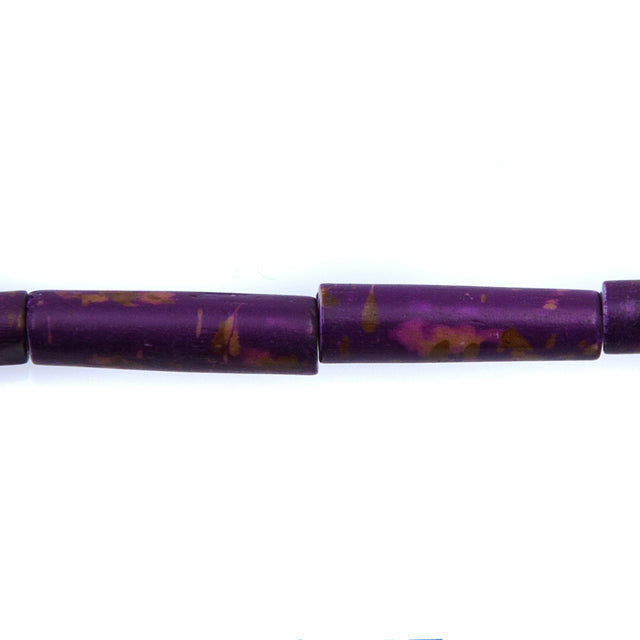 BN100-43: Purple Colored Bone Tube 24mm 13" String