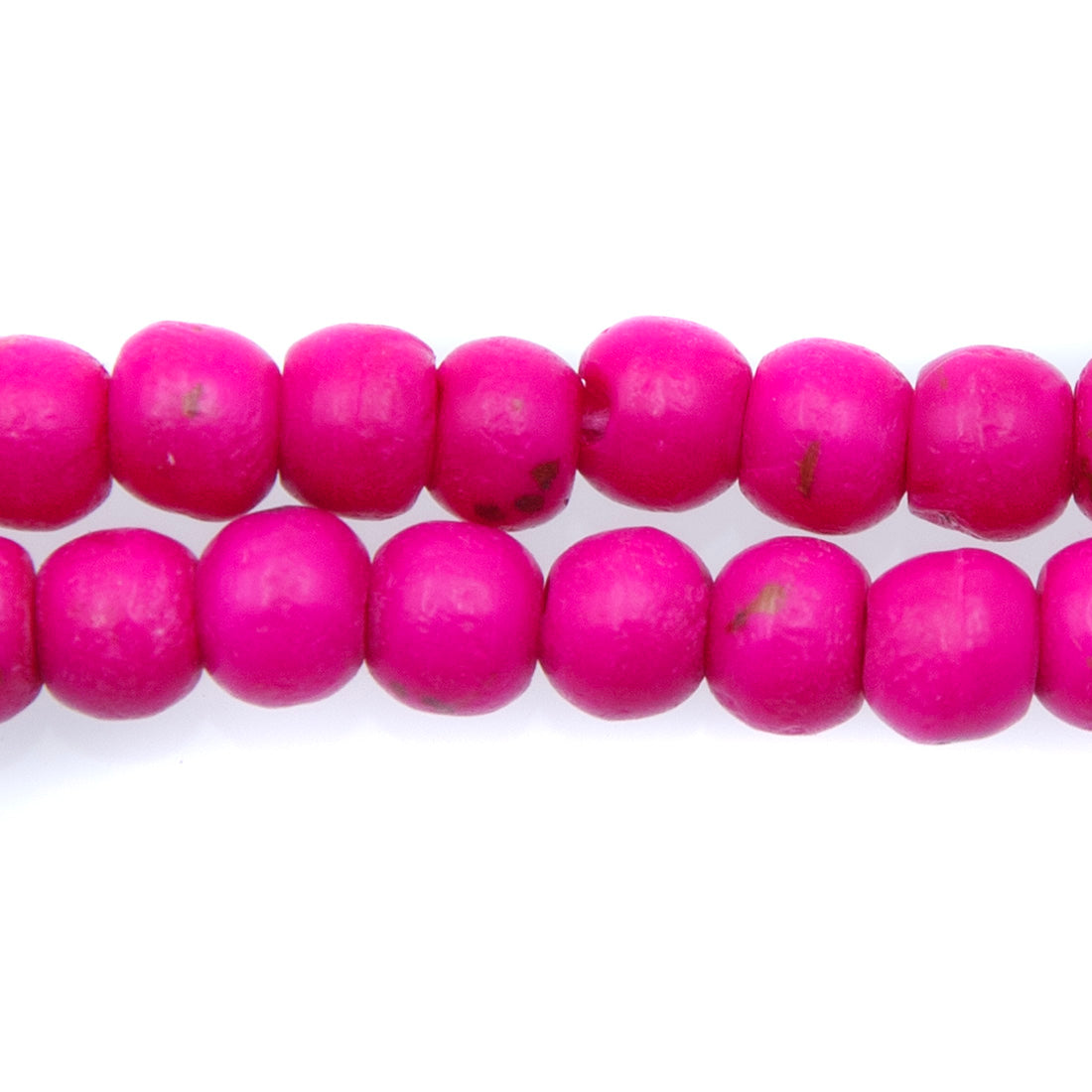 BN100-9: Hot Pink Colored Bone 6mm 13" String