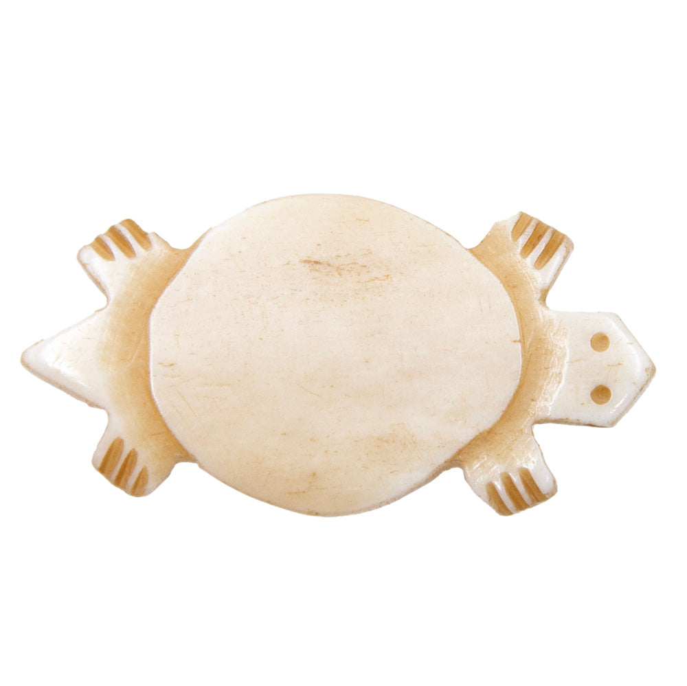 BN228-TS2: Bone Sea Turtle Tea Dyed Small 18x50mm 4 Pieces