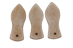BN296-2AN: Bone Paddle Antique 2 Inch 3 Pieces