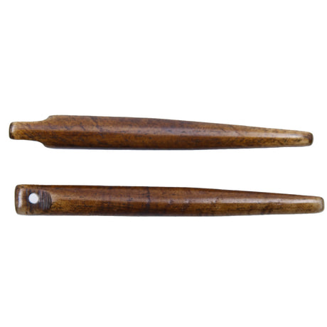 BN350-BR: Bone Tooth Shape Brown 65mm Average 10 Pieces