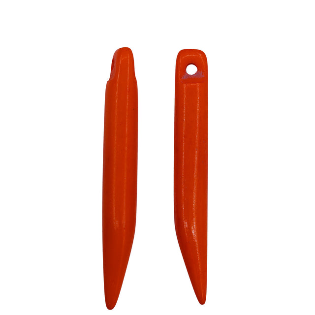 BN3501-02: Bone Fang Shape Pendant Orange 6-8x55mm AVG 5PPK