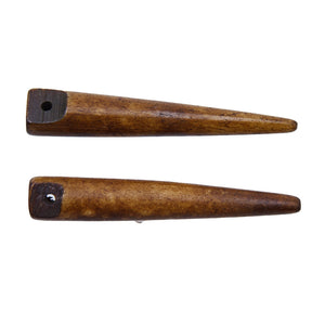 BN358-2: Bone Hair Pin Brown 2IN 10PC