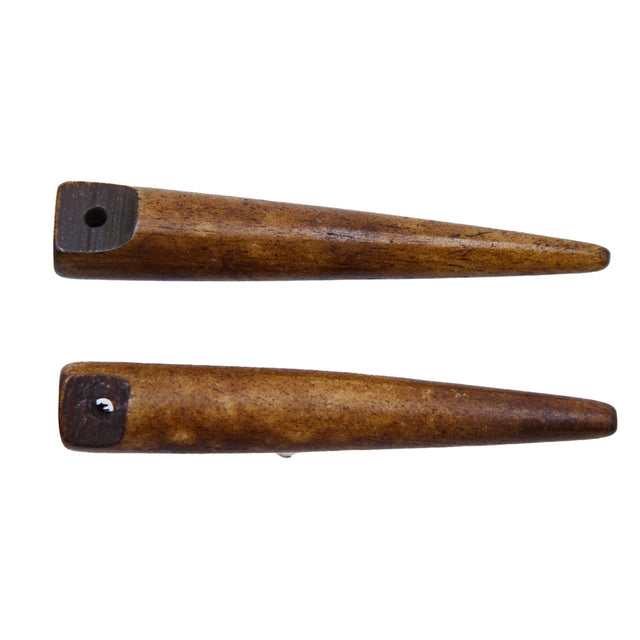 BN358-2: Bone Hair Pin Brown 2IN 10PC
