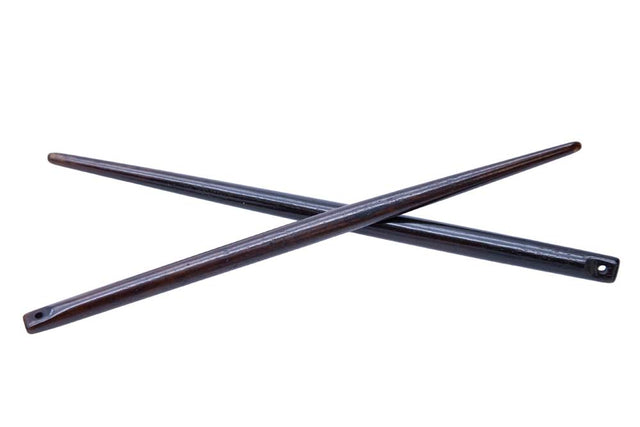 BN358-6: Bone Hair Pin BRWN 6IN 2PC