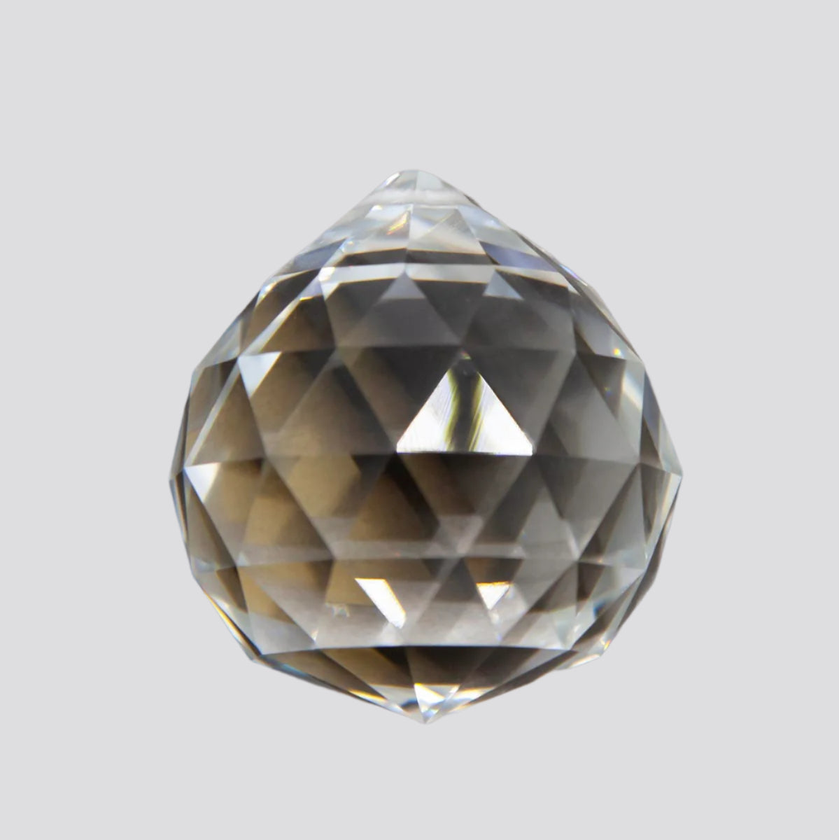 CD212-B40: Faceted Crystal Ball Pendant 40mm – Shipwreck Beads