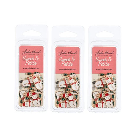 DZ0465-01: Sweet & Petite Holiday Charms 21x13mm Snowman 8PPK
