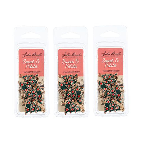 DZ0465-03: Sweet & Petite Holiday Charms 25.5x18mm Christmas Tree 8PPK