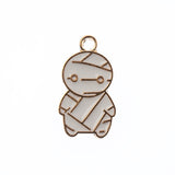 DZ0466-04: Zinc Charm Halloween 21.5x12mm Mummy 10PPK