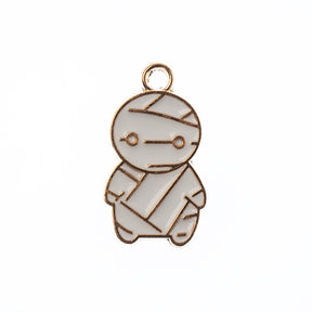 DZ0466-04: Zinc Charm Halloween 21.5x12mm Mummy 10PPK