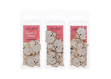 DZ0466-07: Sweet & Petite Halloween Charms 25x23mm Ghost 8PPK