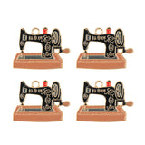 DZ0467-004: Zinc Charm 29x15mm Sewing Machine 4PPK