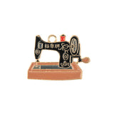 DZ0467-004: Zinc Charm 29x15mm Sewing Machine 4PPK