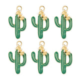 DZ0467-019: Zinc Charm 21x11mm Catus 6PPK